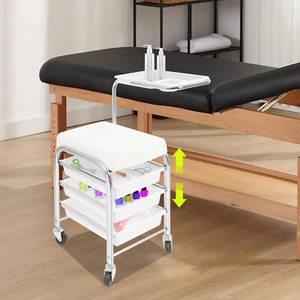 White Manicure Tool Trolley Max. Load Bearing Capacity: 100kg Tool Organizer - Picture 1 of 16