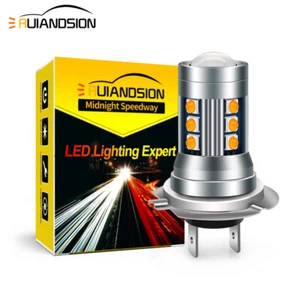 Ruiandsion 2X H7 LED Birne Auto Scheinwerfer Nebellampe 10-30V 1000lm gelb unpolar - Bild 1 von 9