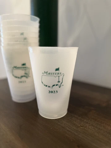 2023 Official Masters Golf Tournament Frosted Plastic Drink Cup | ANGC (4 CUPS) Cover