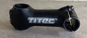 Vintage TITEC Stem 1 1/8” Threadless 25.4mm Clamp Handle Bar Black Aluminum - Picture 1 of 11