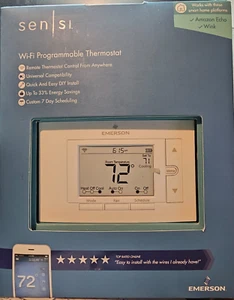 Sensi Wi-Fi Thermostat, by Emerson, Large Screen Display ~ for Smart Home NEW! - Picture 1 of 4