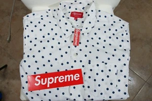 Supreme Commes des Garcon Polka Dot Button Down Box Logo - Picture 1 of 11