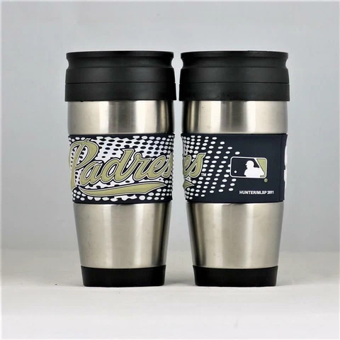 San Diego Padres MLB Licensed 15oz Stainless Steel Tumbler w/ PVC Wrap Cover