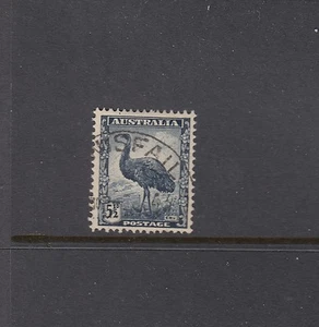 1942 5½d Emu SG 208 “RE-ENTRY TO TOP FRAME AT RIGHT” BW 232h ($30), fine used. - Picture 1 of 1