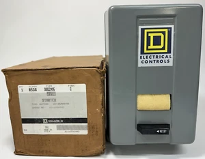 Square D 8536SBG2V06C 480V-Coil 3P 5HP 600V Size 0 Motor Starter w/ HOA Switch - Picture 1 of 20