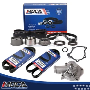 Water Pump Timing Belt Kit Drive Belts fit 99-03 Mitsubishi Eclipse Galant 2.4L - Picture 1 of 8