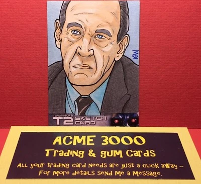 Unstoppable - Terminator 2 T2 - KEVIN P WEST - Sketch Card - SILVERMAN - Image 1 of 2