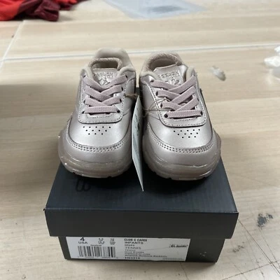 Tenis Reebok Club C Cardi Infantes Oro Rosa H03315 Talla 5 Foto 1 de 4