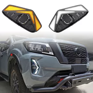 For Nissan Navara NP300 20+ LED Fog Lamp Daytime Running Light DRL W Turn Signal - Picture 1 of 9
