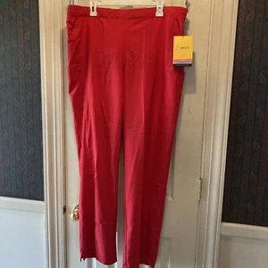 Wonder Wink Spread Good Cheer Red Scrub Pants 5155 Womens Size 2X NEW W TAGS $30 - Picture 1 of 20