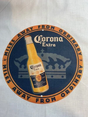 1 Edredón de Cerveza Corona Bloque Tela de Coser Cerveza A Millas de Lejos del Logo Ordinario Foto 1 de 2