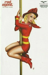 Zenescope Red Agent The Human Order 4 Diamond Retailer Firefighter Exclusive NM - Bild 1 von 1