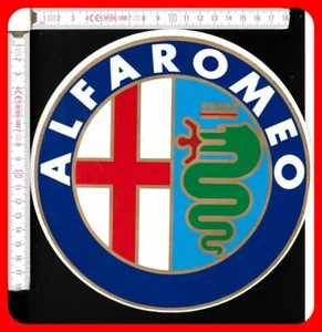 ADESIVO VINTAGE STICKER - ALFA ROMEO diametro cm. 19,50 [LG] - Bild 1 von 1