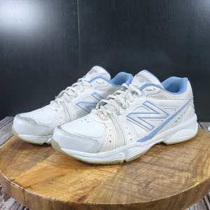 Zapatillas Tenis Mujer New Balance 519 Talla 8.5 Blanco Con Borde Azul - Imagen 1 de 10
