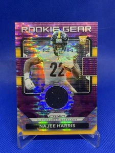 2021 Panini Prizm Rookie Gear Najee Harris #RG-13 Purple Pulsar Prizm (MEM, RC) - Picture 1 of 2
