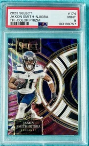 Jaxon Smith-Njigba 2023 Select Tri-Color Prizm /225 Rookie Card PSA 9 - Bild 1 von 2