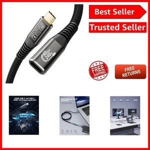 Thunderbolt 3 & 4 USB 4 Type-C Extension Cable, 1.65FT, 40Gbps Data Transfer - Picture 1 of 9