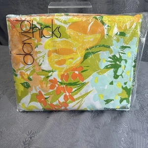 Lenzuolo con angoli David Hicks Chelsea floreale regina 60x80” vintage - Foto 1 di 10