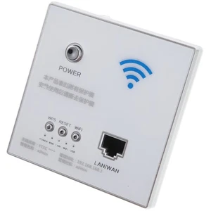 300 m Wand eingebettete drahtlose -Router -Ladeanschläge WLAN -PANKE - Weiß - Bild 1 von 12