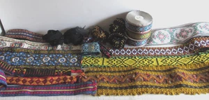 Vintage Konvolut Borten und Kanten verschiedene Längen und Breiten - Bild 1 von 14