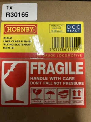 Hornby R30165 LNER Class 91 91101 'Flying Scotsman' DCC Ready OO Gauge - Image 1 of 3