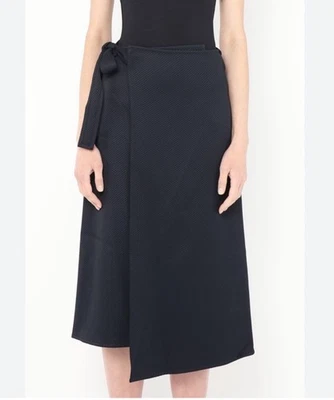 Celine Black Women’s Midi Wrap Tie Skirt Size Medium From Phoebe Philo Era - Image 1 of 4