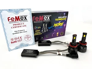 H8 H9 H11 LED Car Headlight Bulbs FEMEX Super More Series Superior CSP 240 Watt - Foto 1 di 4