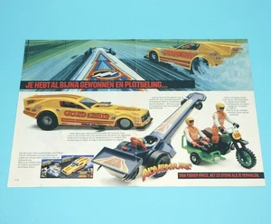 ADVENTURE PEOPLE MAGAZINE ADVERT DOUBLE PAGE 1982 DONALD DUCK FISHER PRICE - Picture 1 of 2