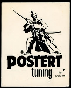 Werbe Aufkleber - Postert Tuning - Samurai - 10x12cm Vintage 80er 90er Auto KFZ - Bild 1 von 1