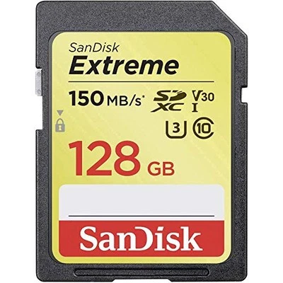 Sandisk 128Gb Extreme Sdxc Uhs-i Memory Card - 150Mb/s, C10, U3, V30,  - Image 1 of 4