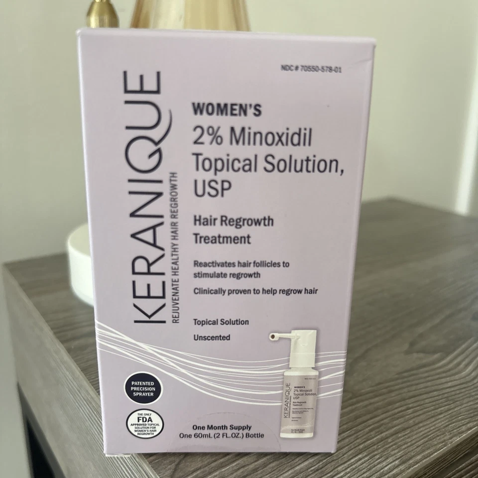 Keranique Women's Topical Solution, USP Hair Regrowth Treatment 1 Month Supply  - Image 1 of 4
