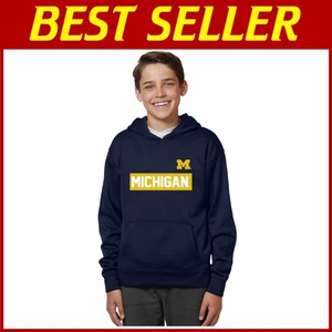 Felpa con cappuccio NCAA Youth Boys Michigan Wolverines - colori squadra - Foto 1 di 7