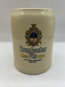 Krombacher Pils .5L Beer Stein Mug Made In  Germany 5”h - Picture 1 of 8