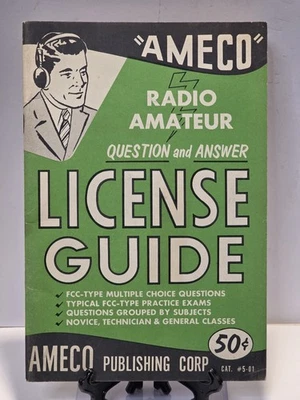 AMECO Radio Amateur Question and Answer License Guide Booklet 1968 Ed Am Elec - Image 1 of 4