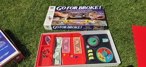 Go for Broke! Board Game By MB Games 1985 Vintage Classic Family Fun - Picture 1 of 6