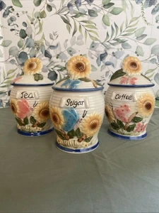 FLOWMO Vintage Keramik Unlimited - Shenney Enterprises Tee, Zucker, Kaffee Blumen - Bild 1 von 17