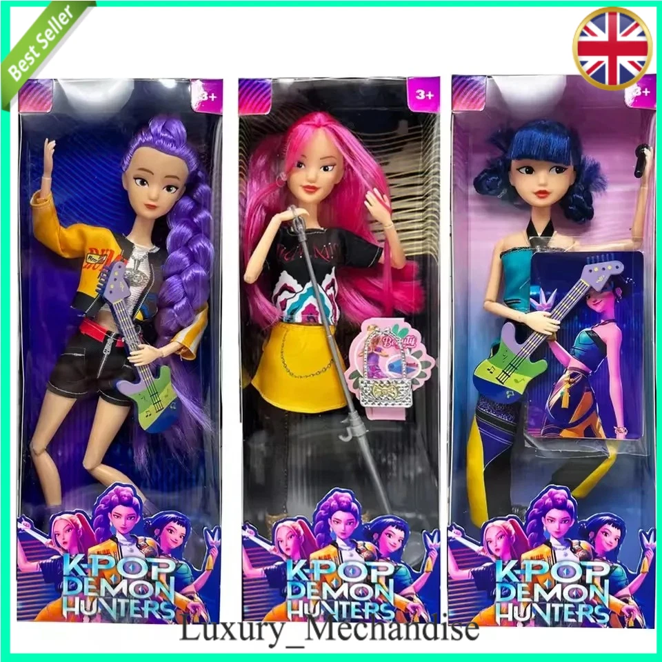 3PC/1pc Cosplay Kpop Demon Hunters Dolls Moveable Joint Collectible Toy gifts UK - Image 1 of 1