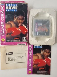 Riddick Bowe Boxing (Sega GameGear, 1993) completo con custodia manuale scatola inserto - Foto 1 di 7