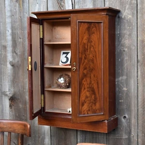 Antique Fribourg & Treyer Humidor Shop Display Bathroom Spice Wall Cabinet - Picture 1 of 15
