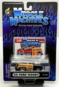 Muscle Machines - Black '50 Ford Woody - 1:64 Scale 01-28 - Picture 1 of 2