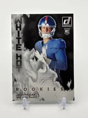 JAXSON DART RC: 2025 Donruss Football -White Hot Rookies -Giants - Image 1 of 2