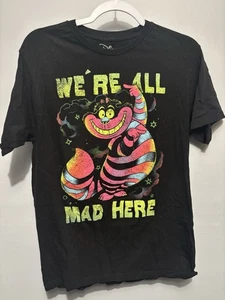 Disney Alice im Wunderland Grinsekatze Neon All Mad Here T-Shirt Erwachsene Größe M - Bild 1 von 5