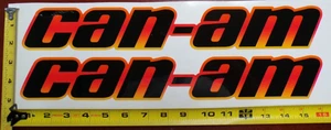 CAN-AM MAVERICK X3 R GRAPHIC DECAL STICKER USA MADE ORANGE RED GRADIENT THICK - Picture 1 of 3