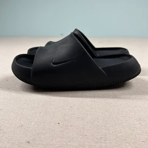 Nike Slide Sandalen Herren 8 Damen 9 ruhig einfarbig schwarz Erholung Komfort Slipper - Bild 1 von 10