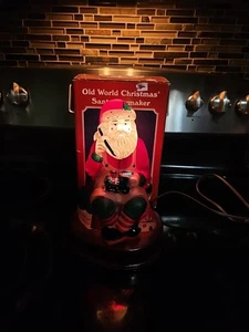 Merck Vintage Old World Christmas 1995 Santa Toymaker Light #529731 w box - Picture 1 of 13