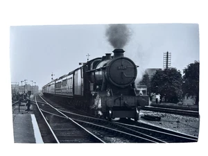 Locomotora 1029 County of Worcester @ Didcot Station Oxfordshire 1953 foto en blanco y negro - Imagen 1 de 3
