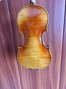 Powerful Warm Sound One Piece Back Fine Flame handmade 3/4  violin with Case&Bow - Picture 1 of 5