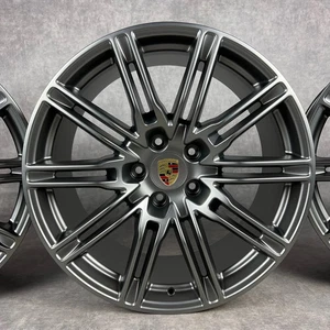 Original Porsche Cayenne E2 958 21" Sport Edition jantes Turbo GTS 92A PLATINE - Photo 1/6