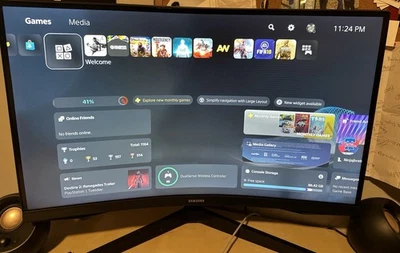 SAMSUNG 27" Odyssey G55C Series Curved Gaming Monitor 1440p 165Hz (HDMI+CHARGER) - Image 1 of 3