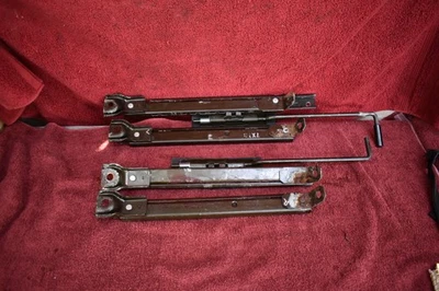 77-78 Datsun 280Z cupé asiento derecho + derecho juego de pares de rieles deslizantes OEM usado Foto 1 de 4